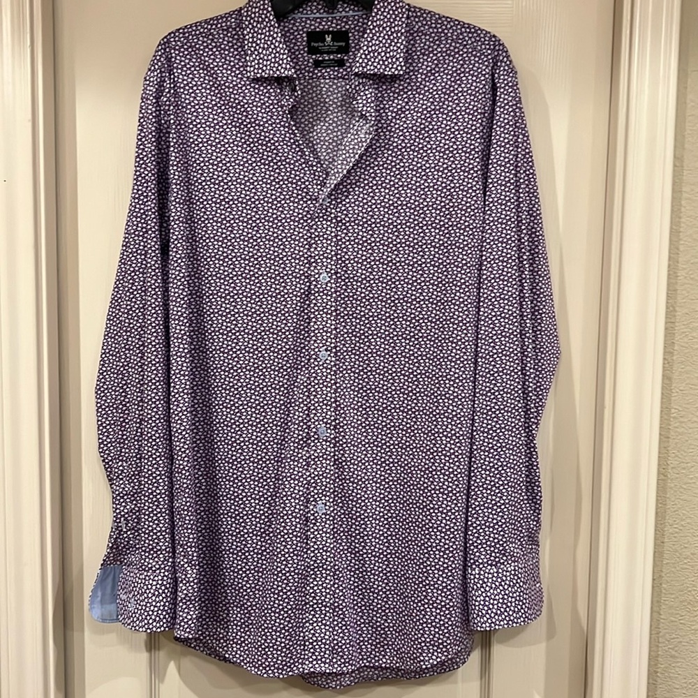 Psycho Bunny purple flower shirt!